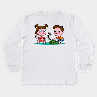 Peace baby Kids Long Sleeve T-Shirt